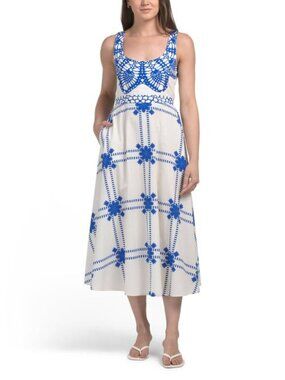 magari linen dress Magari made in Italy 100% viscose maxi dress size medium